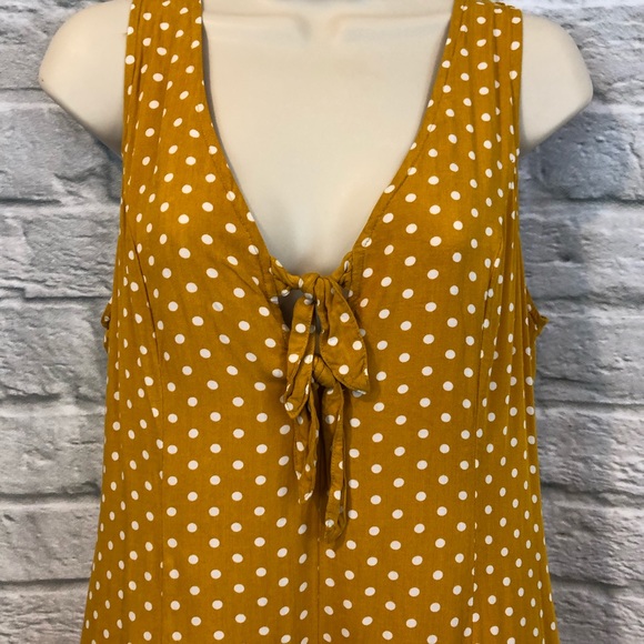 Nectar Clothing Polkadot Sleeveless Bow Romper - Picture 2 of 8